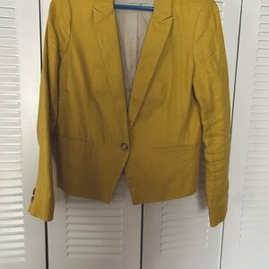 LOFT Yellow Tailored Blazer Professional Style